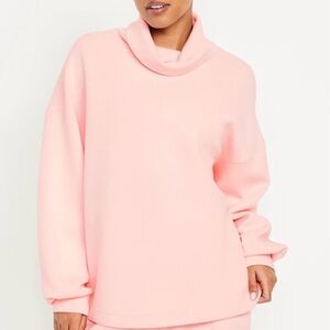 Blue Old Navy Bounce Fleece Funnel Tunic